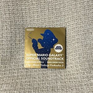 Nintendo Super Mario Galaxy Soundtrack CD - Gold and Blue